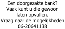 Een doorgezakte bank?  Vaak kunt u die gewoon  laten opvullen. Vraag naar de mogelijkheden  06-20641138