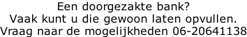 Een doorgezakte bank?  Vaak kunt u die gewoon laten opvullen. Vraag naar de mogelijkheden 06-20641138